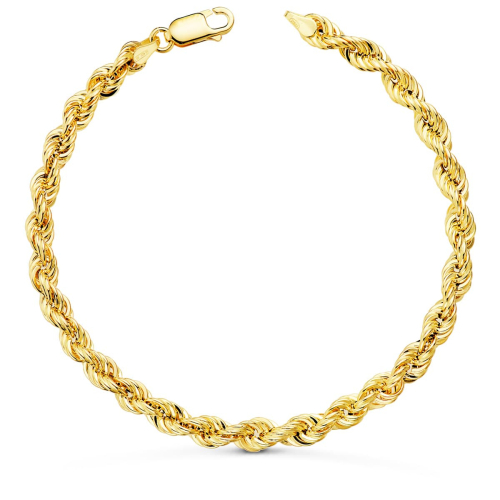 18K PULSERA ORO AMARILLO CORDON SALOMONICO. ANCHO 4