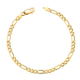 18K PULSERA ORO AMARILLO CARTIER 3X1 HUECA ANCHO 3