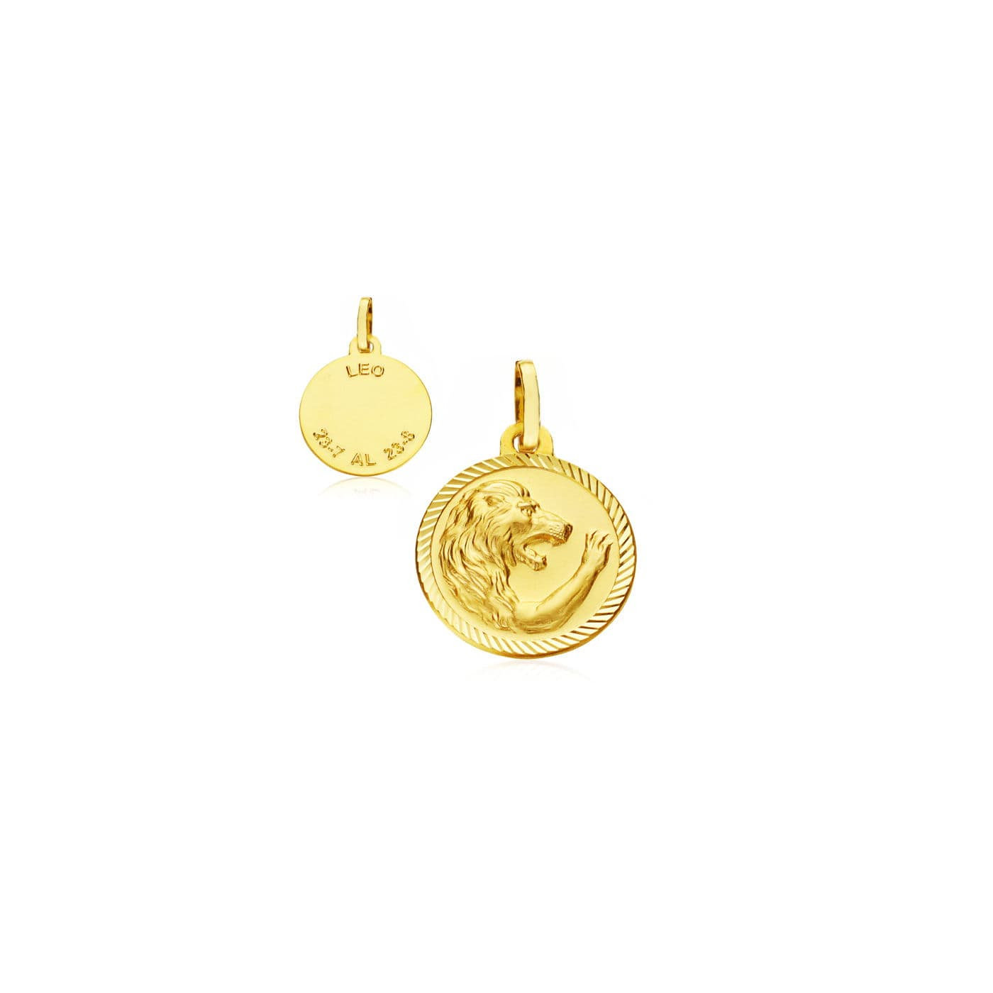 18K HOROSCOPO ORO AMARILLO LEO 20 MM 2