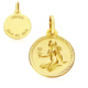 18K PLACA HOROSCOPO ORO AMARILLO VIRGO 16 MM 1
