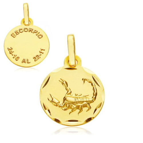 18K HOROSCOPO ORO AMARILLO ESCORPIO 13 MM 1