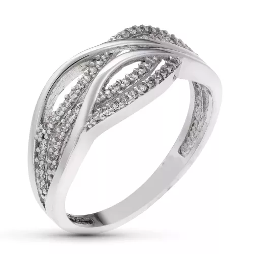 18K SORTIJA ORO BLANCO CON CIRCONITAS. ANCHO: 8 MM 3