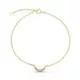 9K PULSERA ORO AMARILLO 16CM EXTENSION 18XM LUNA DIAMANTES 8X4 MM 0.034 CTS 1