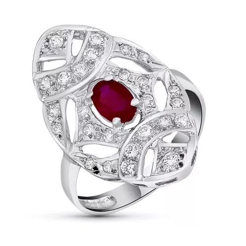 18K SORTIJA ORO BLANCO LANZADERA PIEDRA FINA Y CIRCONITAS. ANCHO: 24 MM 3