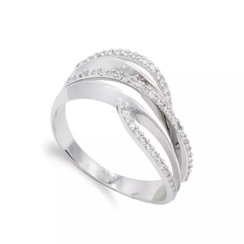 18K SORTIJA ORO BLANCO CON CIRCONITAS. ANCHO: 9 MM 3