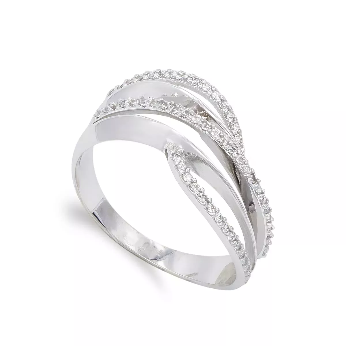 18K SORTIJA ORO BLANCO CON CIRCONITAS. ANCHO: 9 MM 3