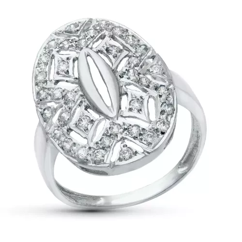 18K SORTIJA ORO BLANCO MOTIVO LANZADERA 23X15 MM CON CIRCONITAS. ANCHO: 23 MM 4