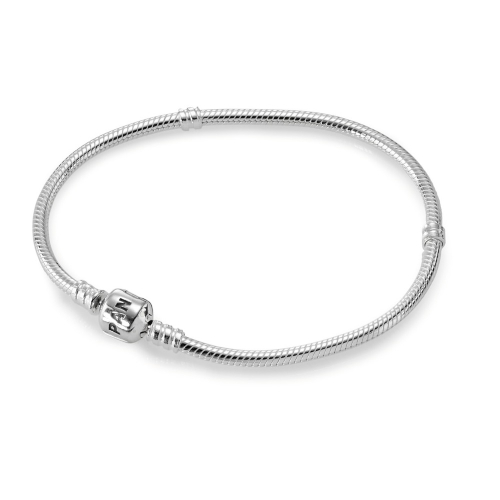 Pulsera Pandora Moments Cadena de Serpiente con Cierre de Barril