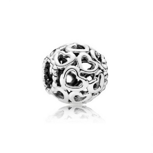 CHARM PLATA CORAZONES - 790964