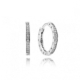 Pendientes aro en plata de ley Logo PANDORA 290558CZ