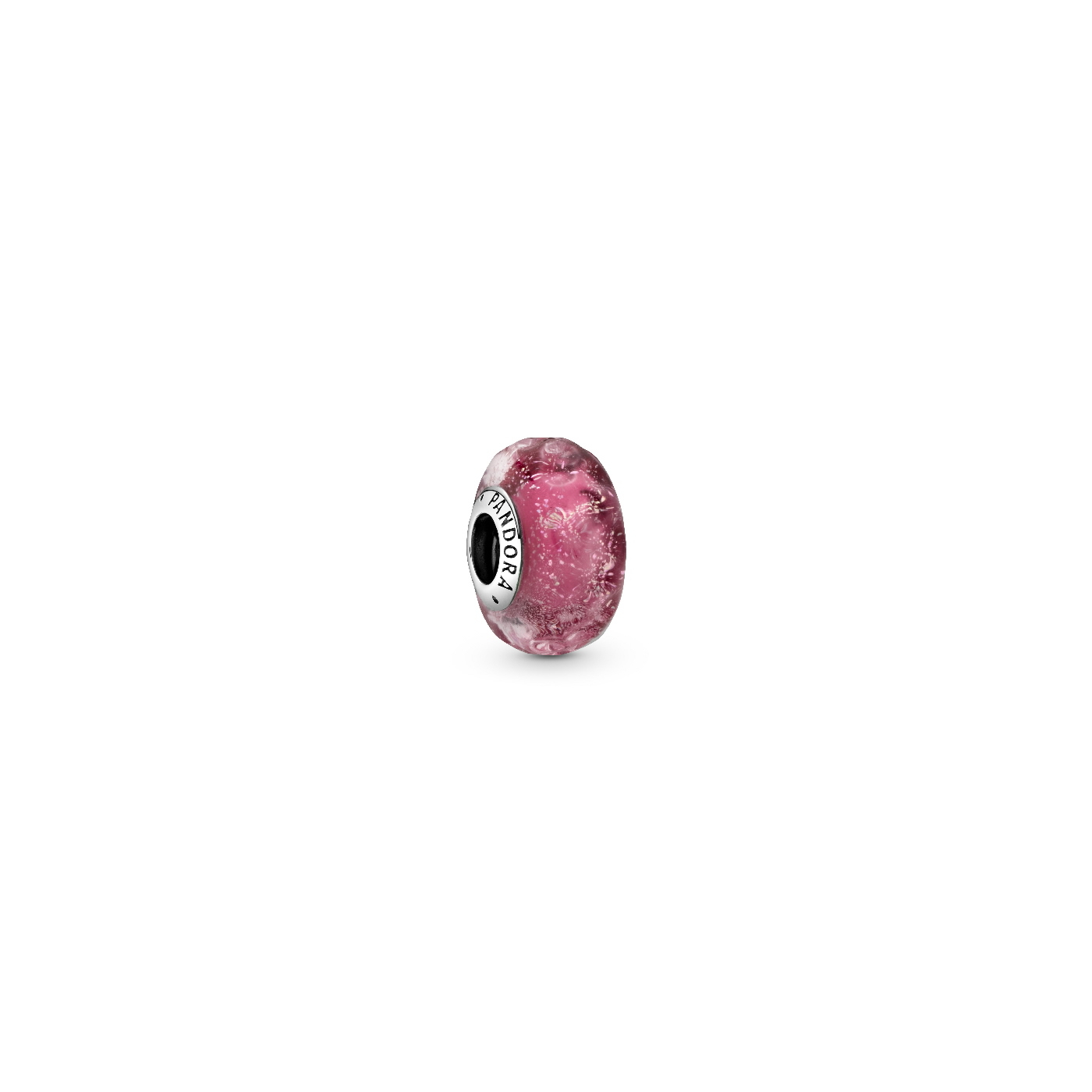 Wavy sterling silver charm with iridesce - 798872C00