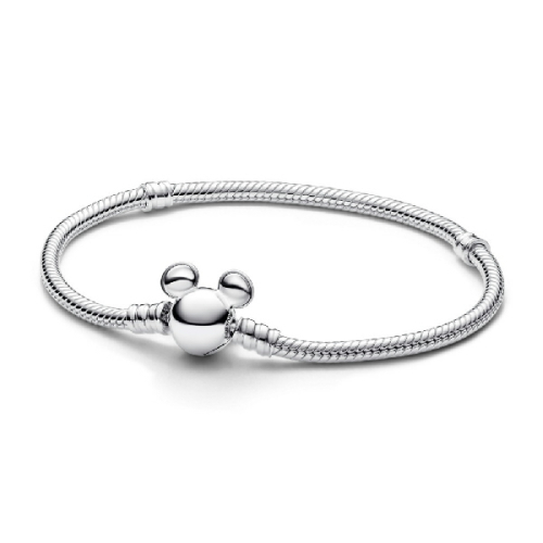 Pulsera Pandora Moments Cadena de Serpiente con Cierre Mickey Mouse de Disney.593061C00-19 - 593061C00-19