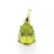 9K COLGANTE ORO AMARILLO LAGRIMA OLIVINA NATURAL 1