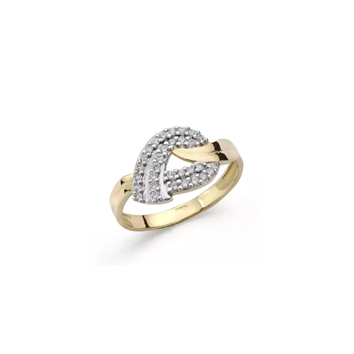 18K SORTIJA ORO BICOLOR CON CIRCONITAS. ANCHO: 10 MM 2