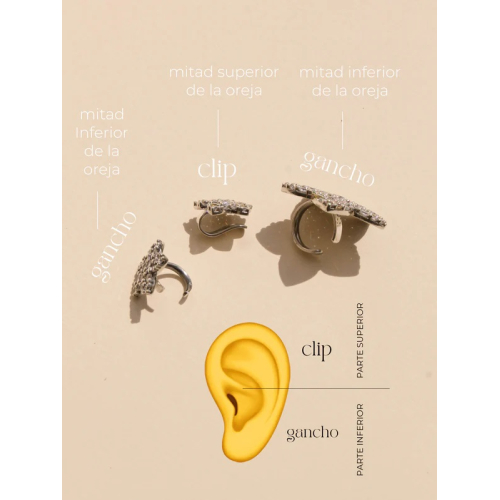 PENDIENTE EARCUFF MIMAS