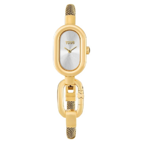 Reloj analógico/digital con brazalete de acero dorado TOUS Hold Oval - 3000144300