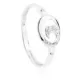 18K SORTIJA ORO BLANCO 2 DIAMANTES TALLA BRILLANTE 0.016 QTS. 9X7 MM 1