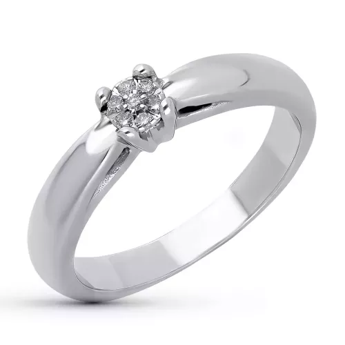 18K SORTIJA ORO BLANCO DIAMANTES 0