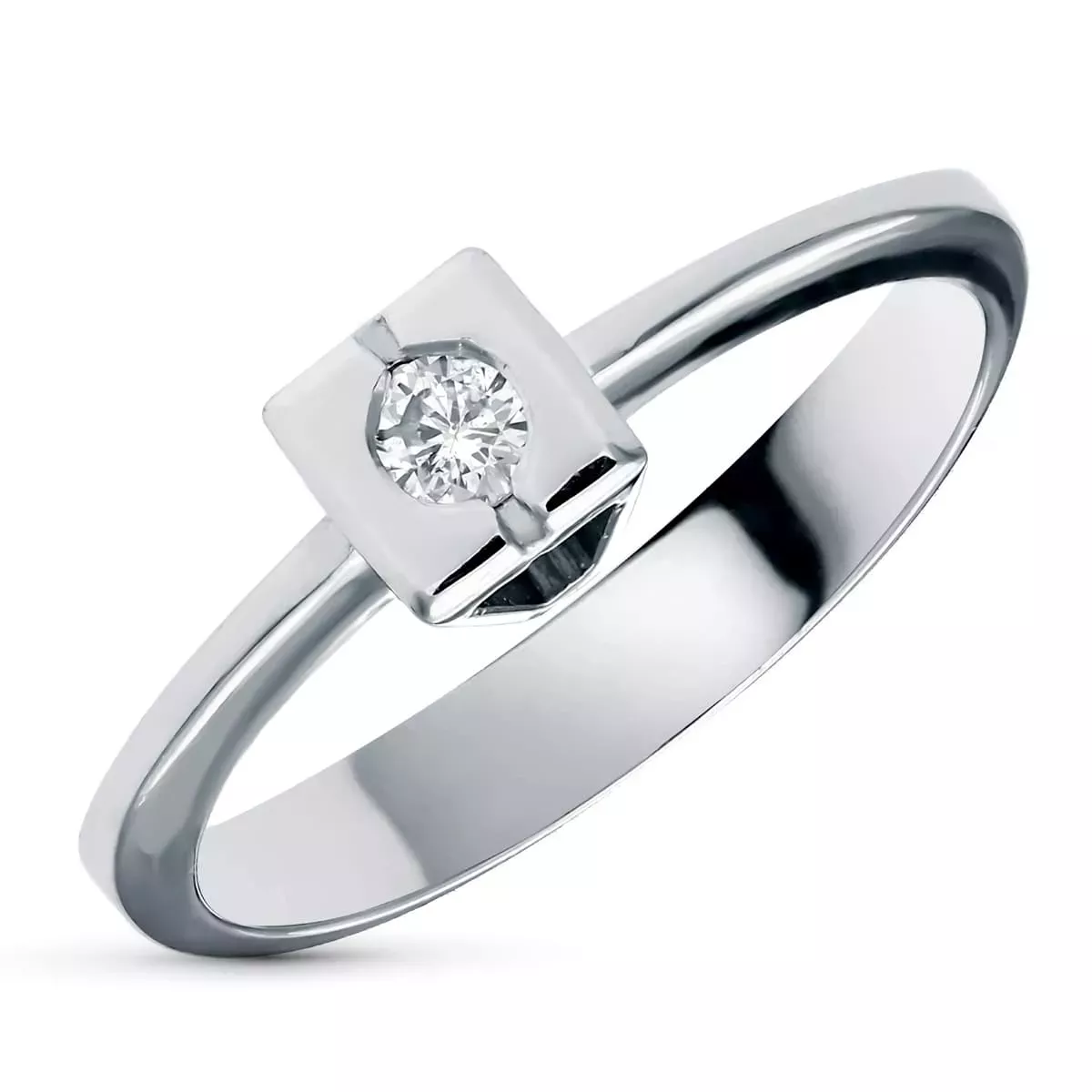 18K SORTIJA ORO BLANCO DIAMANTES 0