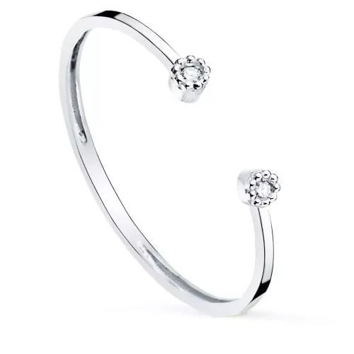 18K SORTIJA ORO BLANCO DIAMANTES 0