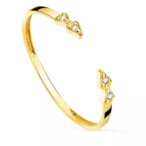 18K SORTIJA ORO AMARILLO DIAMANTES 0