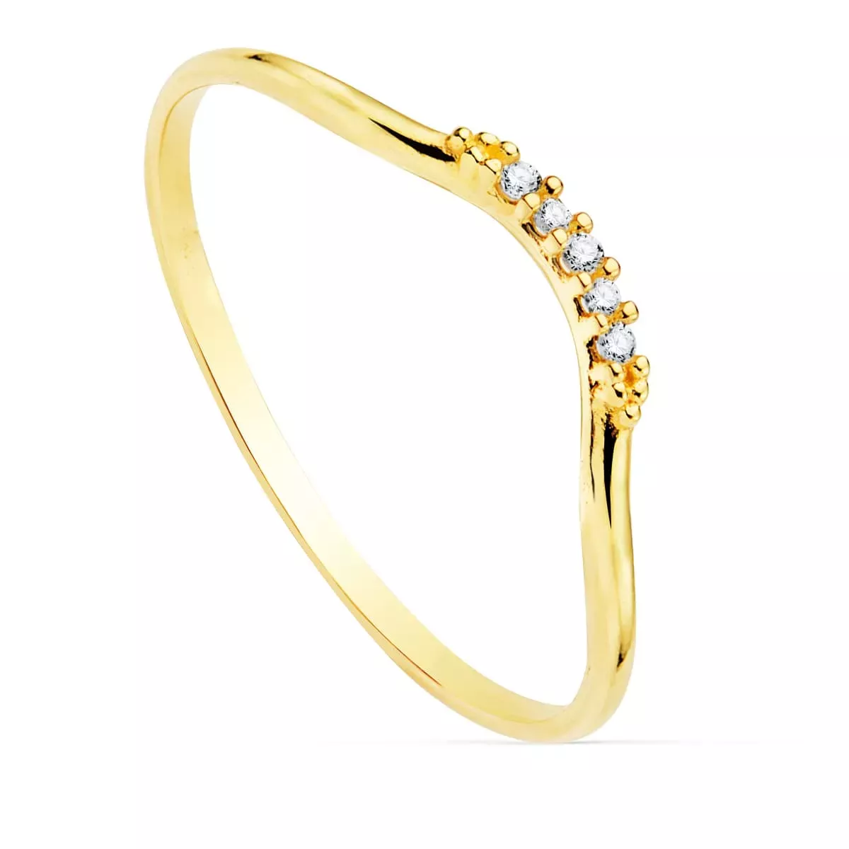 18K SORTIJA ORO AMARILLO DIAMANTES 0