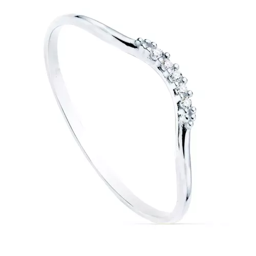 18K SORTIJA ORO BLANCO 5 DIAMANTES 0