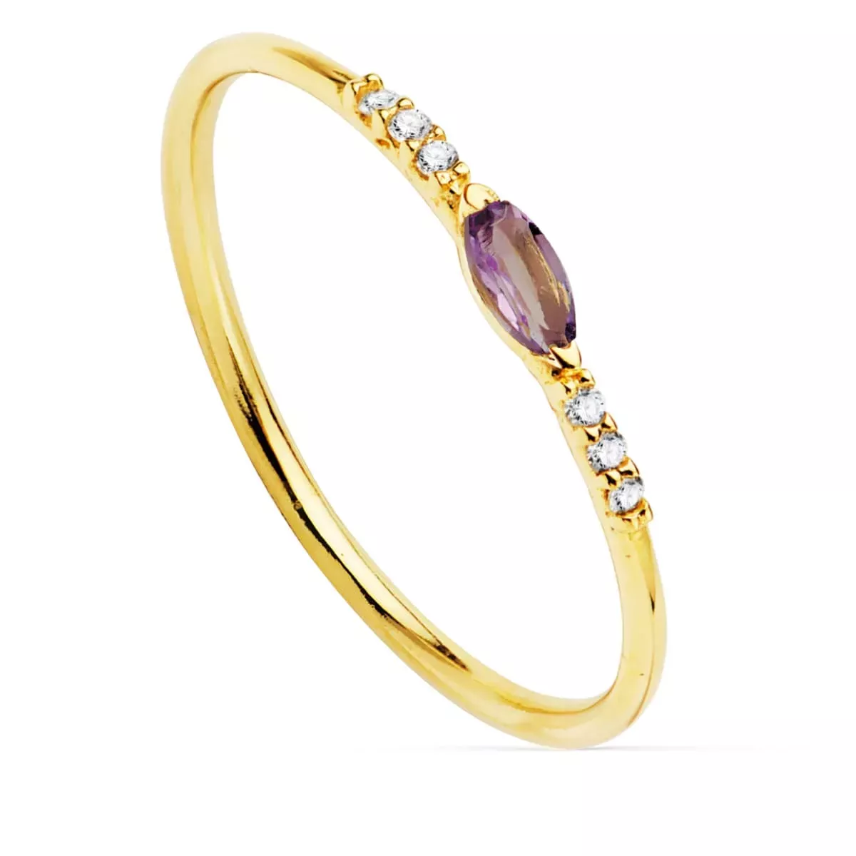 18K SORTIJA ORO AMARILLO DIAMANTES 0