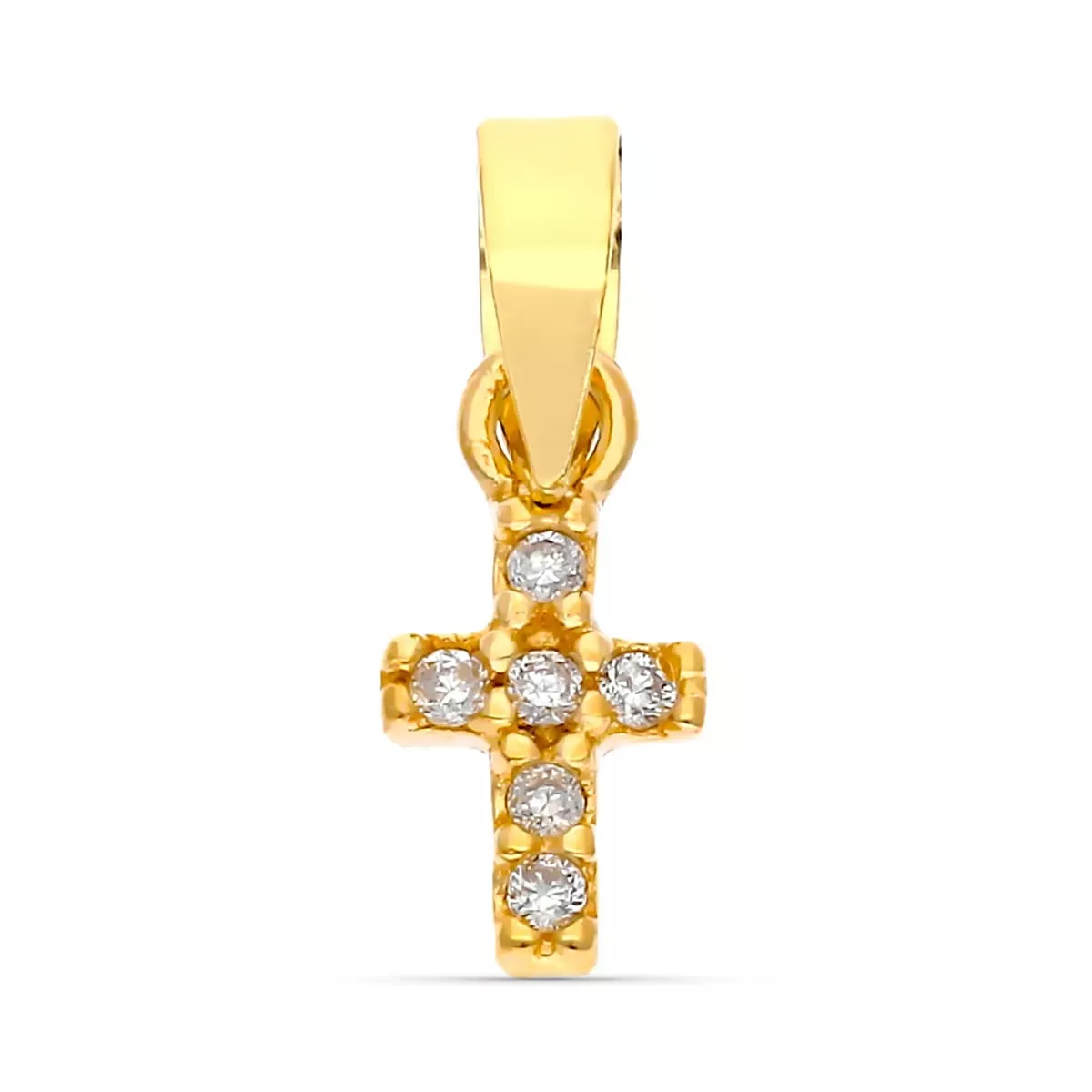 9K COLGANTE ORO AMARILLO DIAMANTES 0.03 CTS 6X4 MM 0