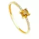 18K SORTIJA ORO AMARILLO 14 DIAMANTES 0