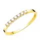 18K SORTIJA ORO AMARILLO 7 DIAMANTES TALLA BRILLANTE 0