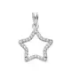 9K COLGANTE ORO BLANCO ESTRELLA CON CIRCONITAS. MEDIDA: 16X15 MM 1