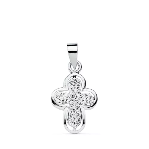 9K CRUZ ORO BLANCO 16X12 MM 1,40gr