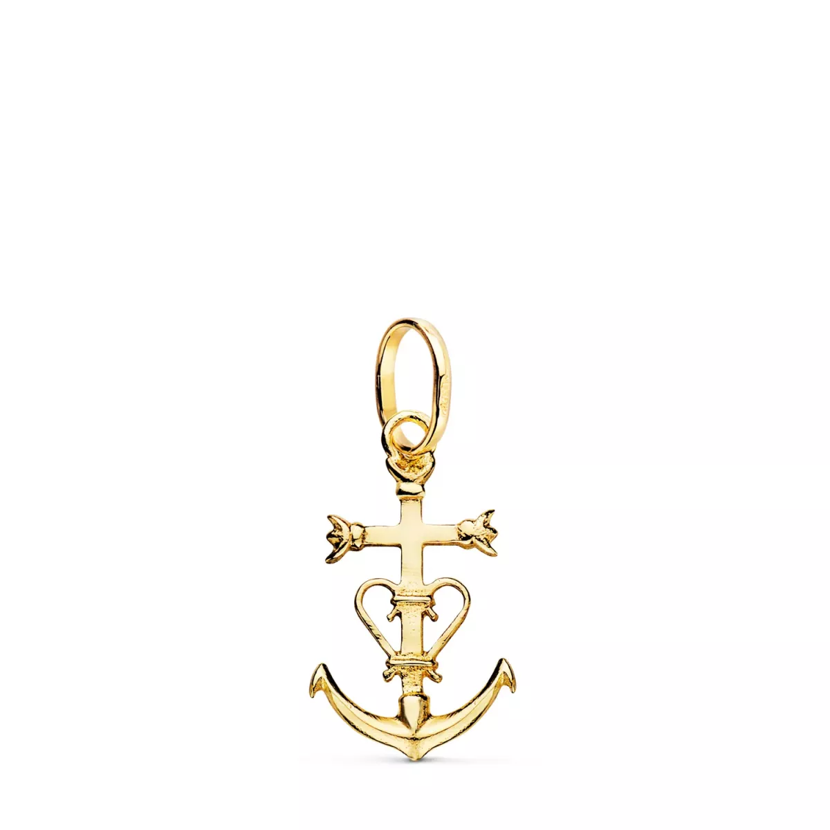 9K CRUZ DE LA CAMARGA ORO AMARILLO. 20 X 12 MM 0