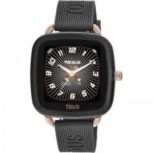 Reloj smartwatch con correa de silicona negra D-Connect - 300358082