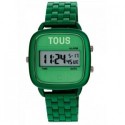 Reloj digital con brazalete de aluminio en color verde D-Logo - 300358000
