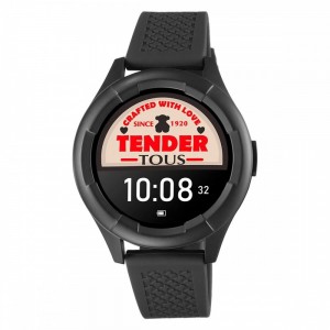 Reloj smartwatch Smarteen Connect Sport con correa de silicona negra - 200350994