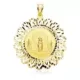 9K MEDALLA ORO AMARILLO CERCO VIRGEN PILAR 36 MM 4