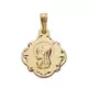 9K MEDALLA ORO AMARILLO VIRGEN NIÑA 16 MM 1