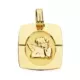 9K MEDALLA ORO AMARILLO ANGEL BURLON 20X17 MM 1