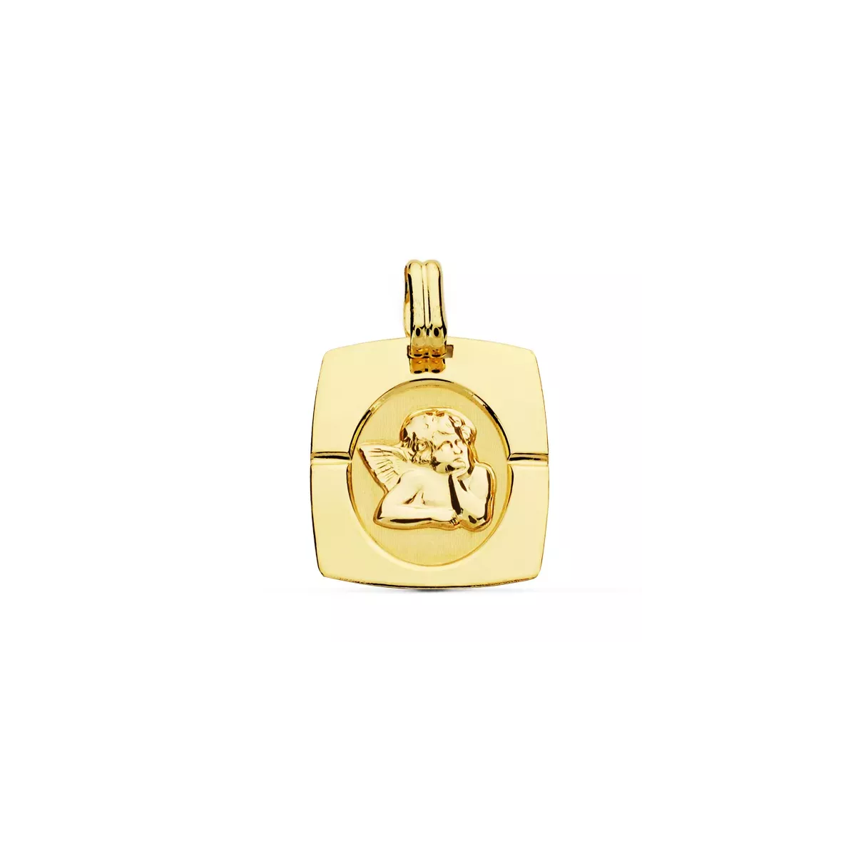 9K MEDALLA ORO AMARILLO ANGEL BURLON 20X17 MM 1