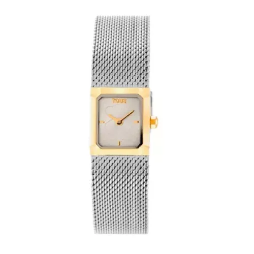 Reloj analógico con brazalete de malla milanesa de acero y acero dorado Mini Mesh - 3000142100