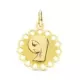 9K MEDALLA ORO AMARILLO VIRGEN NIÑA CERCO. 15 MM 1