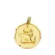 9K MEDALLA ORO AMARILLO ANGEL BURLON 16 MM LIGERO 1