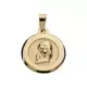 9K MEDALLA ORO AMARILLO VIRGEN NIÑA CERCO LISO 18 MM 0
