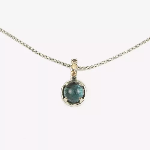 CADENA Y COLG. PLATA BARRA CHA LONDON 4G - 9734LCH