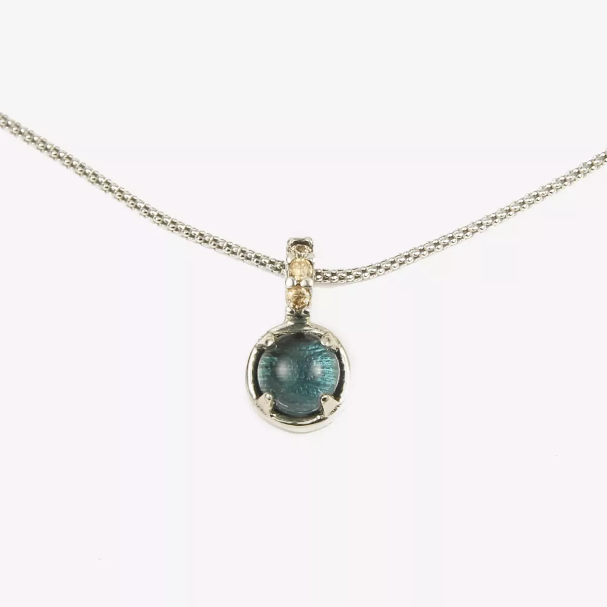 CADENA Y COLG. PLATA BARRA CHA LONDON 4G - 9734LCH