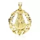 9K MEDALLA ORO AMARILLO ORLA VIRGEN DEL ROCIO. 40X33 MM 4