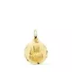 9K MEDALLA ORO AMARILLO CORAZON DE JESUS TALLADA 14 MM 1
