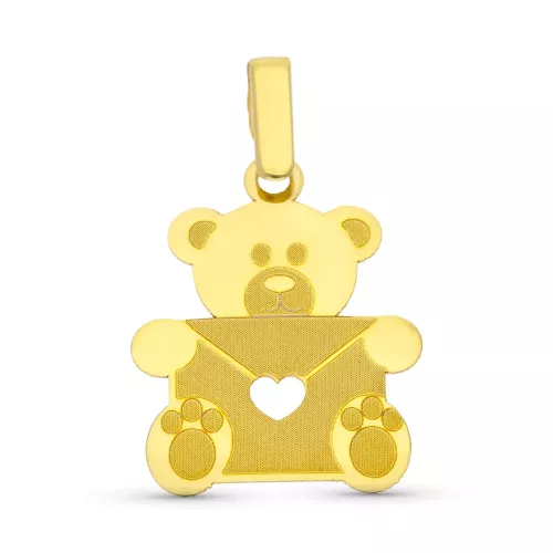 9K COLGANTE ORO AMARILLO ENAMORADOS 20X16 MM 1